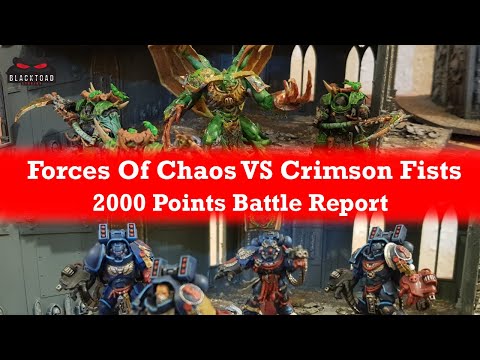 Warhammer 40,000 Battle Report: DeathGuard & Nightlords VS Crimson Fists 2000 points