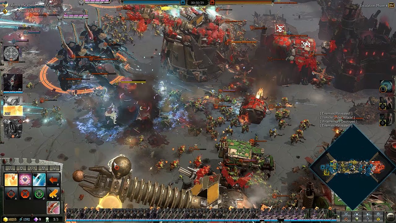 Massive Battle 2 Vs 3 - ELDAR Vs ORKS - Warhammer 40K Dawn Of War 3 #warhammer  #warhammer40k