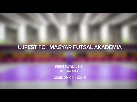 Újpest FC - Magyar Futsal Akadémia, Férfi Futsal NBI., 4. forduló