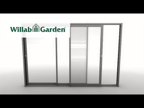 Skjutparti - WG 85 3-delad skjutdörr - Willab Garden