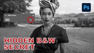 The ONE Button for PERFECT Black & White in Photoshop!
