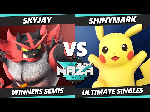 Delfino Maza 2023 Top 8 - Skyjay (Incineroar) Vs. ShinyMark (Pikachu) Smash Ultimate - SSBU
