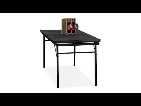 Table de jardin extensible 8 personnes Marron