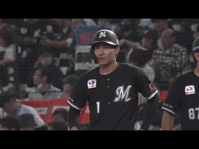 【9回表】マリーンズ・藤原恭大 お手本のようなセンター返しで本日猛打賞!! 2025年5月10日 埼玉西武ライオンズ 対 千葉ロッテマリーンズ