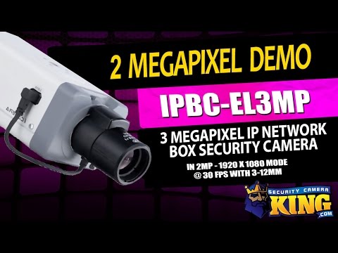 2MP (1920x1080 - 30fps) w/3-12mm lens demo - 3 Megapixel IP Box Security Cam - IPBC-EL3MP
