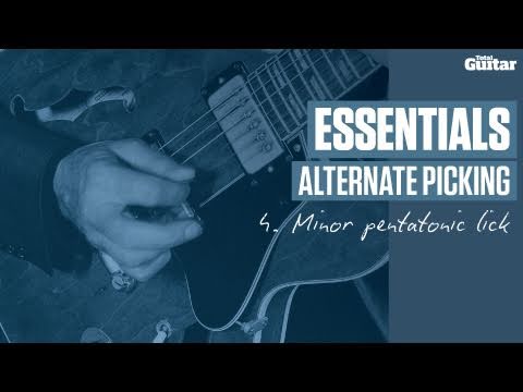 Essentials: Alternate Picking -- Example 4 -- Minor Pentatonic Lick (TG217)