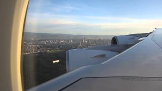 Thai Airways A380 beautiful landing at Frankfurt (TG 920)