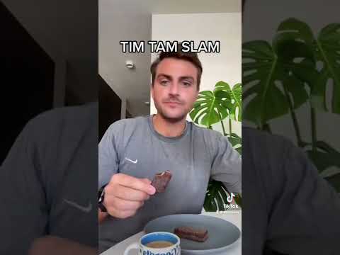 Tim Tam slam with Dark Chocolate Tim Tams #australia #usa #food