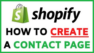 Shopify Contact Us Page Creation | EASY Step By Step Setup