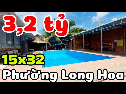 Bán hồ bơi quán cafe nhà sàn ao cá... rộng 482m2 giá 3,2 tỷ ở Chợ Long Hải phường Long Hoa Tây Ninh
