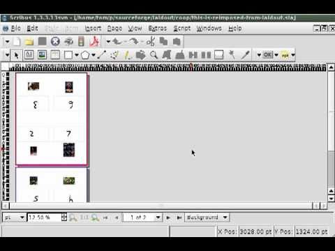 Booklets in Scribus imposed by Laidout