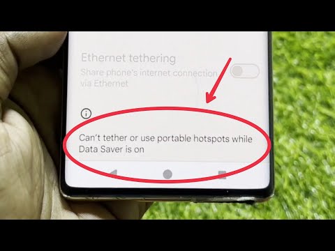 Can't tether or use portable Hotspots while Data Saver is on Problem in Android 14 || Google Pixel