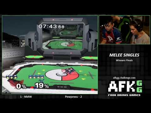 Melee - Pewpewu (Marth) vs NMW (C. Falcon) - Winners Finals at AFK6
