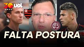 MAURO CEZAR: FLAMENGO NÃO COMPETIU CONTRA LANÚS! 'SEM CENTROAVANTE E CARRASCAL COMO 9 NÃO FUNCIONOU'