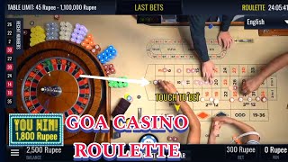 CASINO ROULETTE REAL BETTING  | GOA CASINO ROULETTE LIVE GAMING | TODAY BIG WIN CASINO ROULETTE