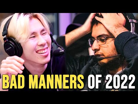 Pro Players showing their BAD MANNERS in 2022