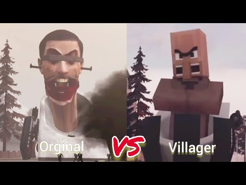 Toilet vs Minecraft Villager BATTLE