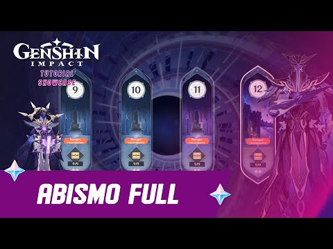 ABISMO 🌙 (Tutorial/Showcase) Pisos 9-10-11 y 12 ⭐Todas las ESTRELLAS⭐ - Genshin Impact