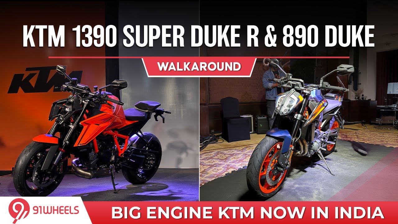 KTM 1390 Super Duke R & 890 Duke Launched in India || Quick First Look Walkaround