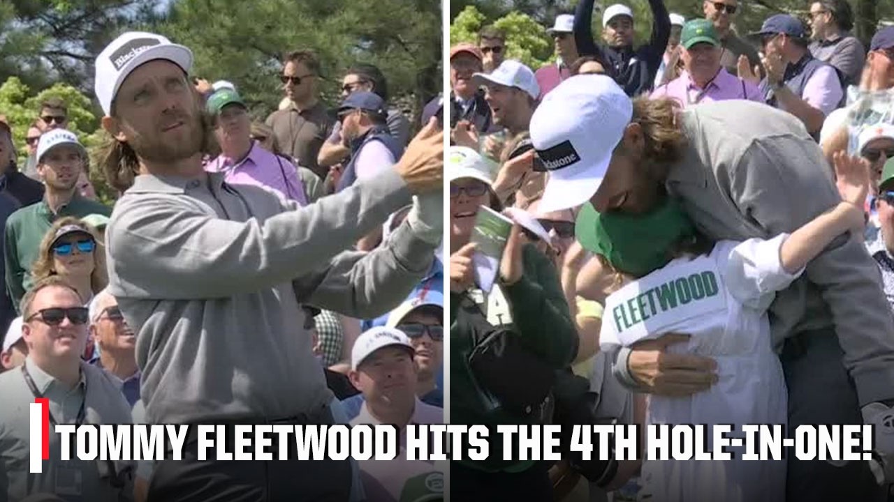 TOMMY FLEETWOOD HITS THE 4TH HOLE-IN-ONE OF THE DAY! 🚨 | The Masters