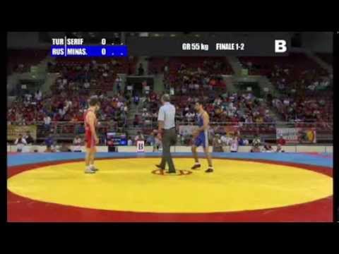 Finale 1-2 Greco-Roman 55 Kg (TUR) Kilic SERIF vs (RUS) Ruben MINASYAN