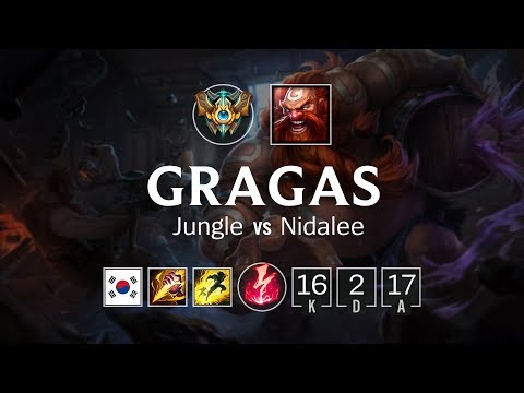 Gragas Jungle vs Nidalee - KR Challenger Patch 8.19