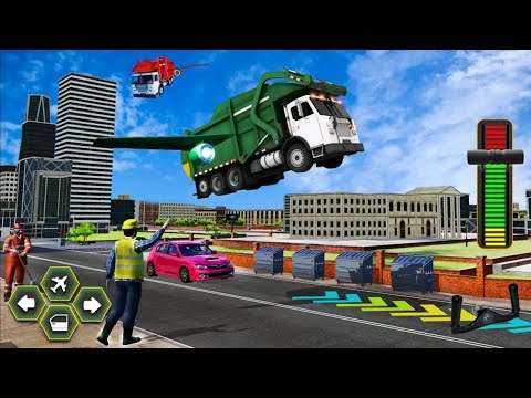 City Flying Garbage Truck driving simulator Game - by Better Games Studio Pty Ltd | Android Gameplay - YouTube
