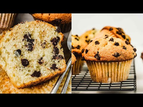 Muffins aux pépites de chocolat moelleux - Recette facile - Sweetly Cakes