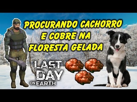 Procurando Cachorro e Cobre na Floresta Gelada - LIVE Last Day on Earth