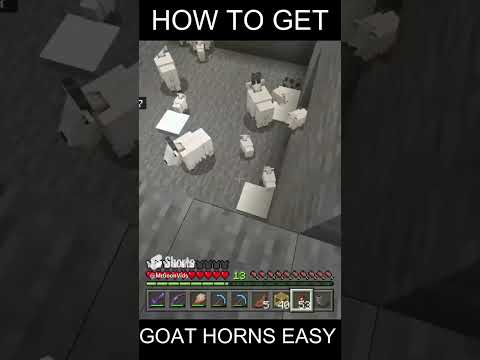 How To Get Goat Horns Easy In Minecraft