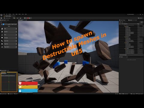 Unreal Engine 5 How to spawn destructible Meshes in Blueprint?
