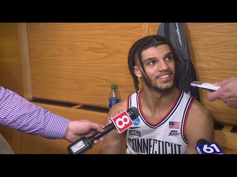 UConn's Andre Jackson reacts to win over Iona | Full Interview