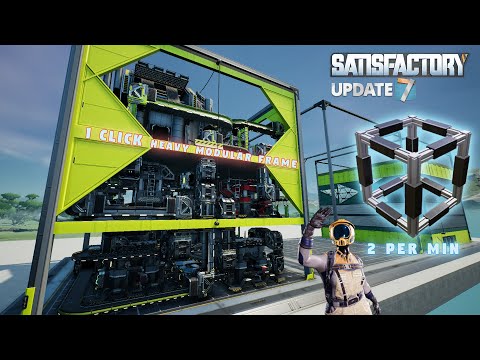 🗃1 Click Heavy Modular Frame Factory. 🎛🗃 Satisfactory Blueprints