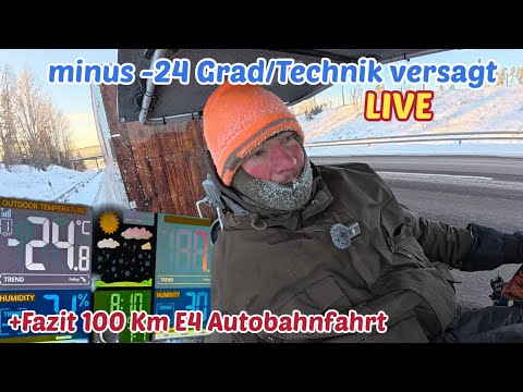 Live bei Minus -22 Grad/Technik versagt/kotze ab .