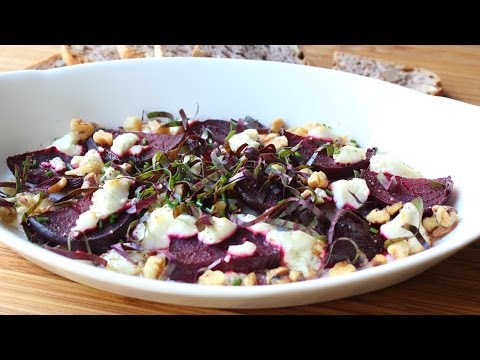 Roasted Beets with Goat Cheese and Walnuts - Easy Roast Beets Recipe