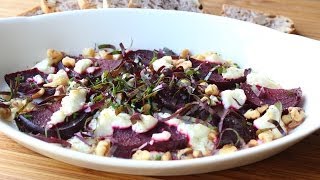 Roasted Beets with Goat Cheese and Walnuts - Easy Roast Beets Recipe