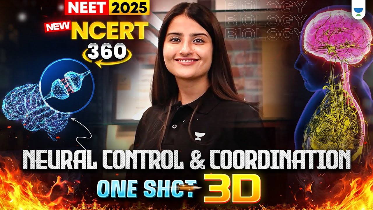NEET 2025 Biology: Neural Control & Coordination 3D One Shot | NCERT 360° Word-by-Word | Seep Pahuja