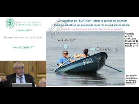 Conférence - H. ROCHEFORT - Dimorphisme sexuel en cancérologie - Académie des sciences