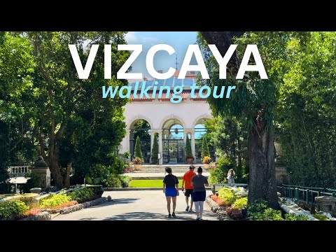 VIZCAYA MUSEUM & GARDENS ⛲️🌿 | Complete Full Walking Tour, All Signs, All Rooms, Walkthrough