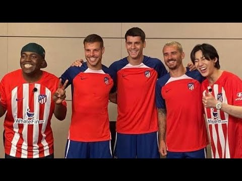 Bambam with Atletico Madrid Players in Seoul 