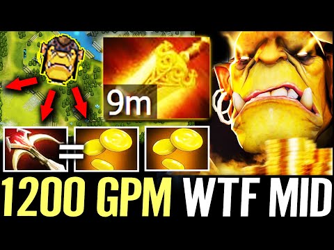 🔥 10min Radiance 1200 GPM MID Alchemist WTF Fastest Farm — Deadalus 100% REAL ATM Machine Dota 2 Pro