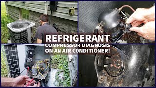 Refrigerant Compressor Diagnosis on an Air Conditioner!