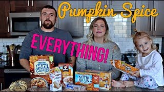 TASTING WEIRD PUMPKIN SPICE FOODS! Pumpkin Spice Challenge