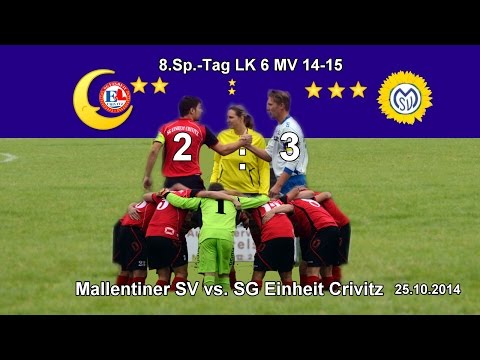 Mallentiner SV vs.  SG Einheit Crivitz 8. Sp-Tag LK 6 MV 2014-15