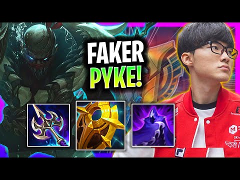 FAKER IS INSANE WITH PYKE! | 1 Faker Plays Pyke Support vs Leona!  Season 2024