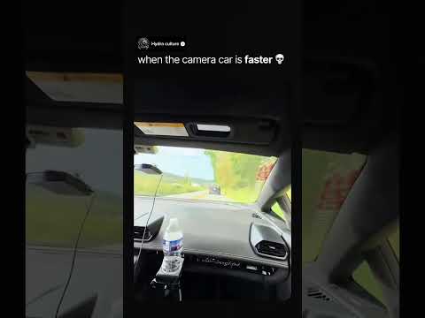 When the camera car is faster than your super car 💀 #lamborghini #carguy #audi