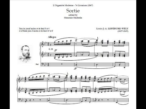 Lefébure-Wely Louis J.A. (1817-1869): Sortie en sol mineur (L'organiste moderne 7e Livraison)
