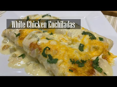 White Chicken Enchiladas || How To Make Creamy Chicken Enchiladas Recipe - RKC