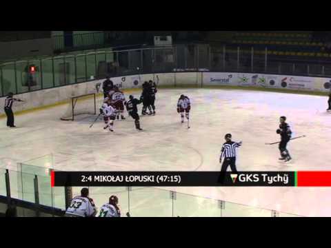 24 kolejka PLH: Zagłębie Sosnowiec - GKS Tychy 3:4. Skrót meczu.