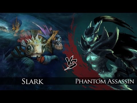 Dota 2 Phantom Assassin vs Slark 1 on 1